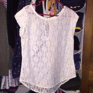 White lace top